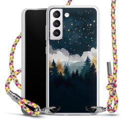 New Carry Case Transparent Stoff colourful/silber