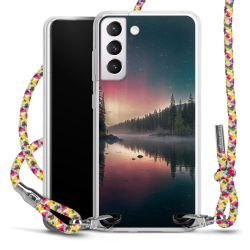 New Carry Case Transparent Stoff colourful/silber