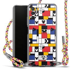 New Carry Case Transparent Stoff colourful/silber