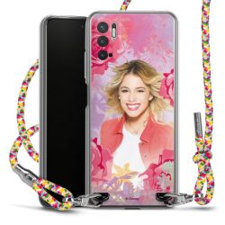 New Carry Case Transparent Stoff colourful/silber