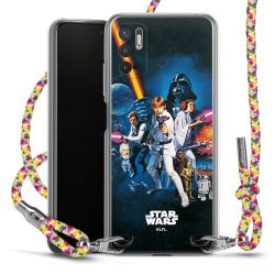 New Carry Case Transparent Stoff colourful/silber