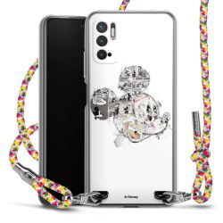 New Carry Case Transparent Stoff colourful/silber