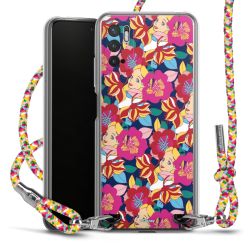 New Carry Case Transparent Stoff colourful/silber