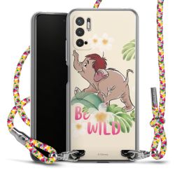 New Carry Case Transparent Stoff colourful/silber