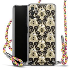 New Carry Case Transparent Stoff colourful/silber