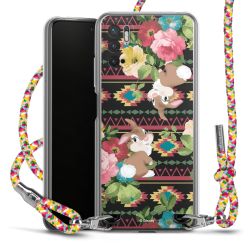 New Carry Case Transparent Stoff colourful/silber