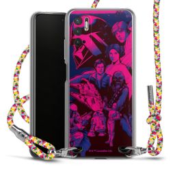 New Carry Case Transparent Stoff colourful/silber