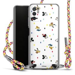 New Carry Case Transparent Stoff colourful/silber