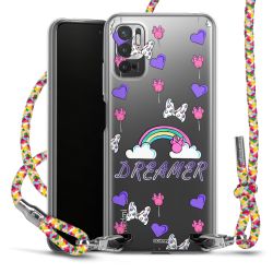 New Carry Case Transparent Stoff colourful/silber