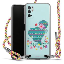 New Carry Case Transparent Stoff colourful/silber