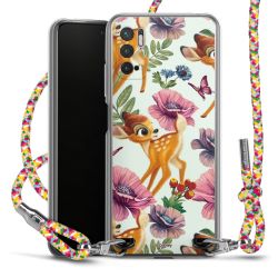 New Carry Case Transparent Stoff colourful/silber