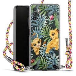 New Carry Case Transparent Stoff colourful/silber