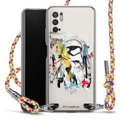 New Carry Case Transparent Stoff colourful/silber