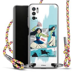 New Carry Case Transparent Stoff colourful/silber