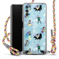 New Carry Case Transparent Stoff colourful/silber