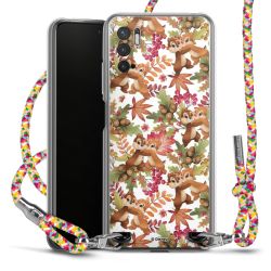 New Carry Case Transparent Stoff colourful/silber