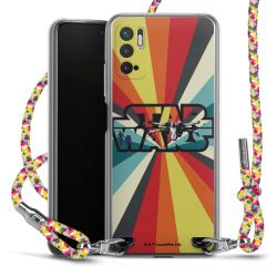 New Carry Case Transparent Stoff colourful/silber