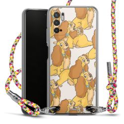 New Carry Case Transparent Stoff colourful/silber