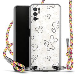 New Carry Case Transparent Stoff colourful/silber