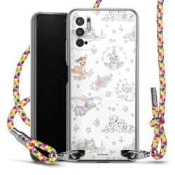 New Carry Case Transparent Stoff colourful/silber