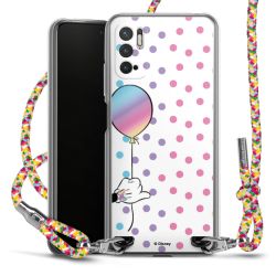 New Carry Case Transparent Stoff colourful/silber