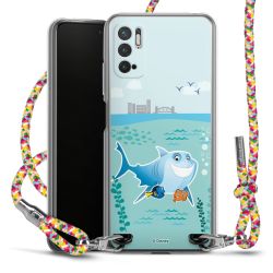 New Carry Case Transparent Stoff colourful/silber