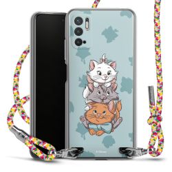 New Carry Case Transparent Stoff colourful/silber