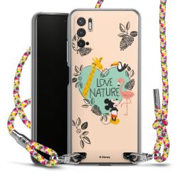 New Carry Case Transparent Stoff colourful/silber