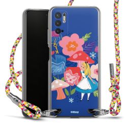 New Carry Case Transparent Stoff colourful/silber