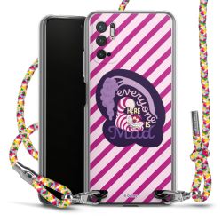 New Carry Case Transparent Stoff colourful/silber