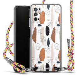 New Carry Case Transparent Stoff colourful/silber