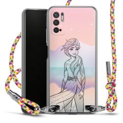 New Carry Case Transparent Stoff colourful/silber