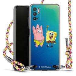 New Carry Case Transparent Stoff colourful/silber