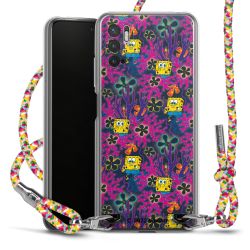 New Carry Case Transparent Stoff colourful/silber