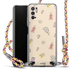 New Carry Case Transparent Stoff colourful/silber