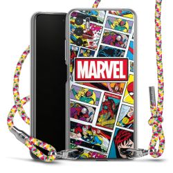 New Carry Case Transparent Stoff colourful/silber