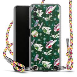 New Carry Case Transparent Stoff colourful/silber