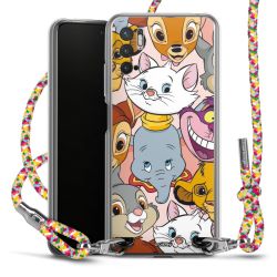 New Carry Case Transparent Stoff colourful/silber