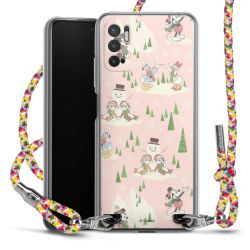 New Carry Case Transparent Stoff colourful/silber