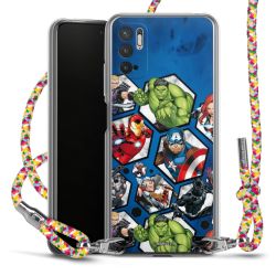 New Carry Case Transparent Stoff colourful/silber