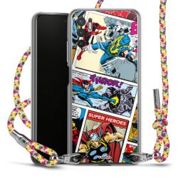 New Carry Case Transparent Stoff colourful/silber