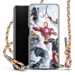 New Carry Case Transparent Stoff colourful/silber