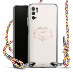 New Carry Case Transparent Stoff colourful/silber