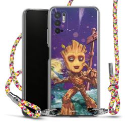 New Carry Case Transparent Stoff colourful/silber