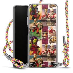 New Carry Case Transparent Stoff colourful/silber