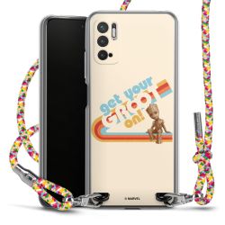 New Carry Case Transparent Stoff colourful/silber