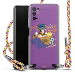 New Carry Case Transparent Stoff colourful/silber