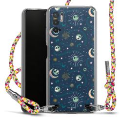 New Carry Case Transparent Stoff colourful/silber