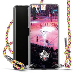 New Carry Case Transparent Stoff colourful/silber