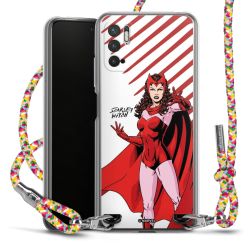 New Carry Case Transparent Stoff colourful/silber